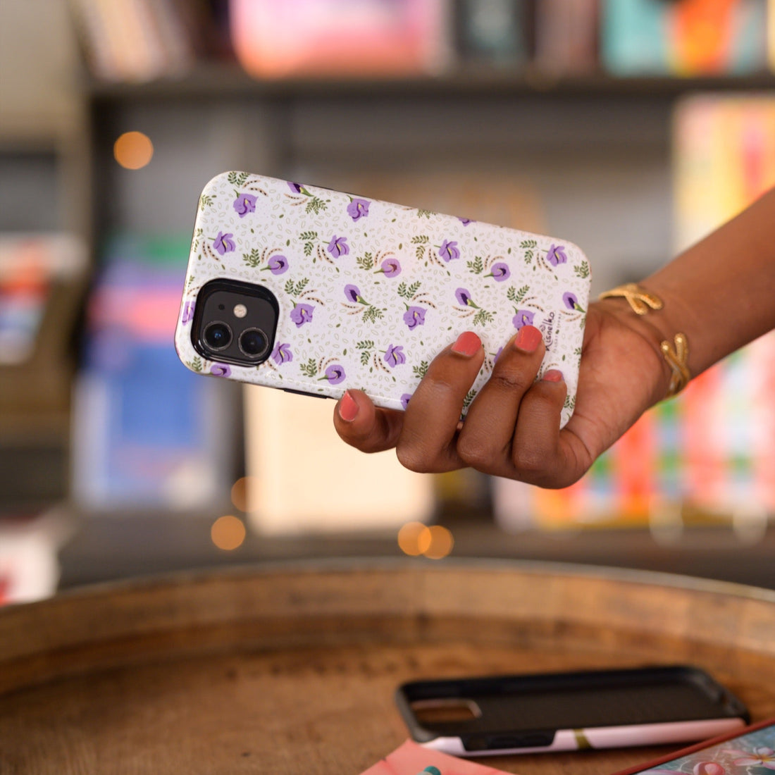 Coque fleurie Clitoria Rose