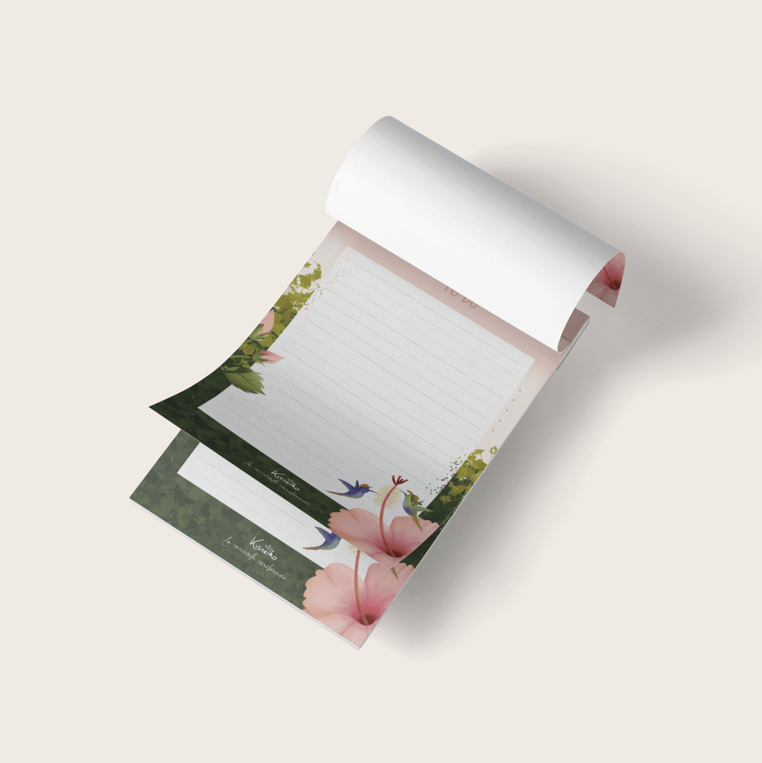 Bloc - notes Hibiscus - Kisnelko