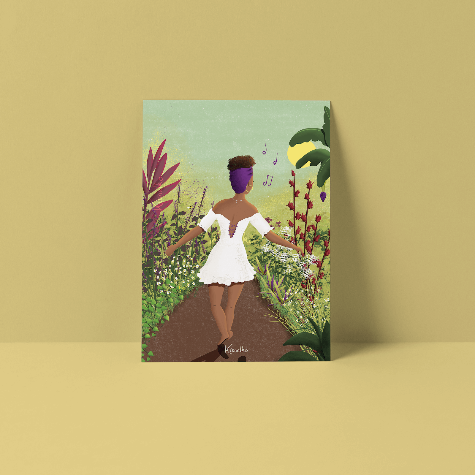 Carte postale Jardin Créole - Kisnelko