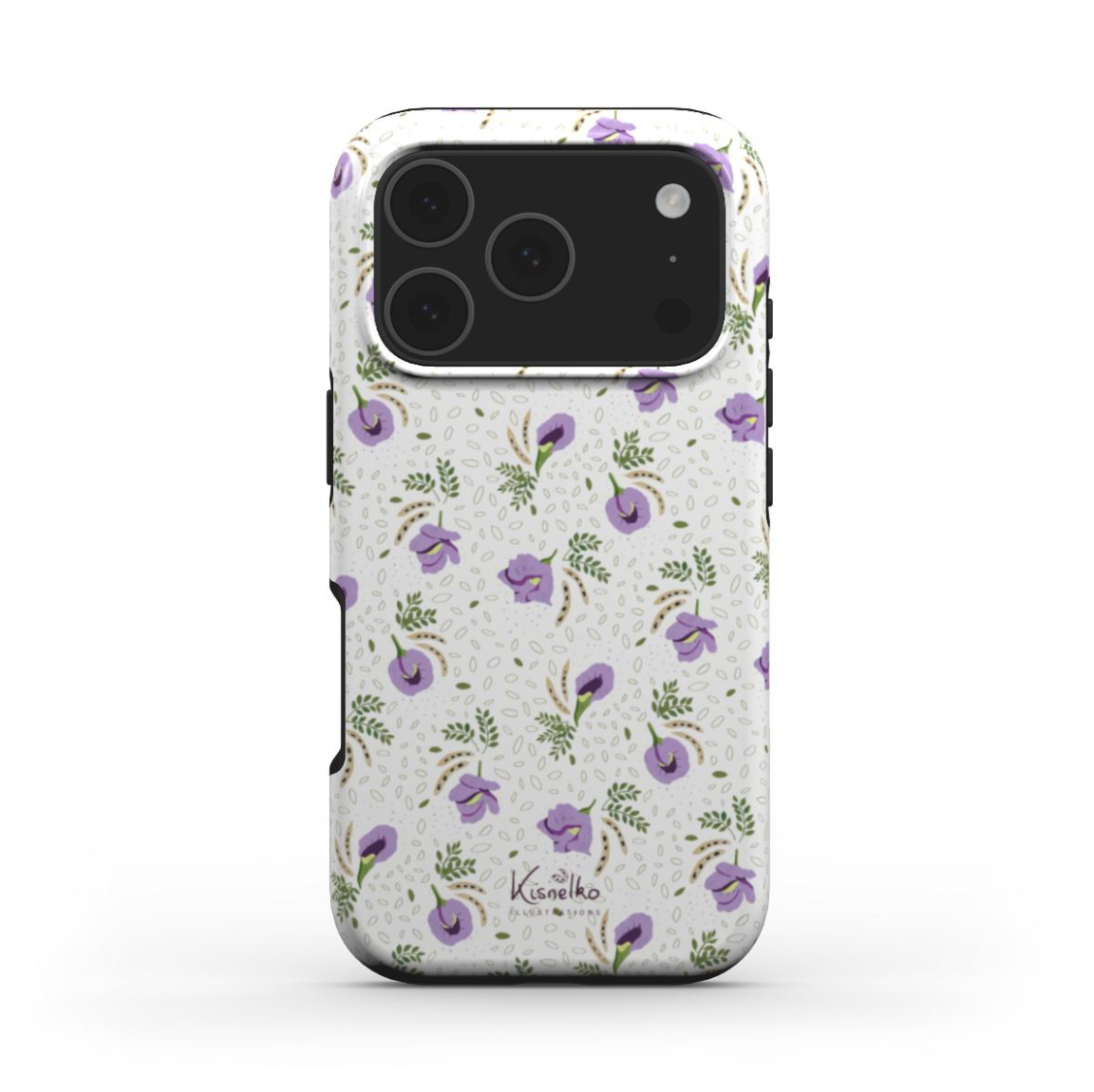 Coque fleurie Clitoria Rose